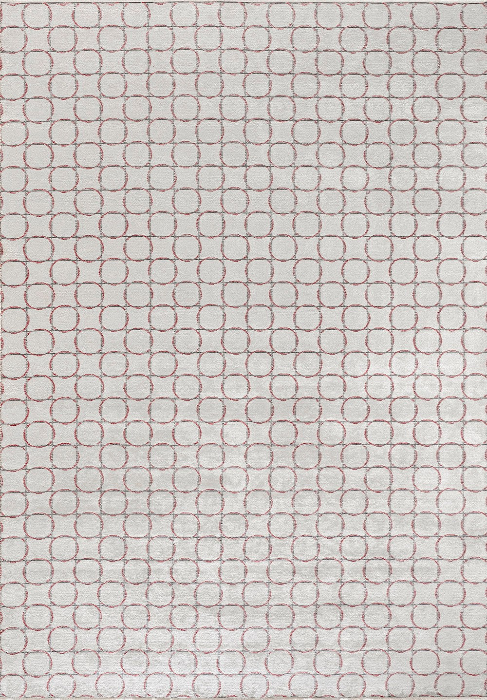 EQUINOX CHARCOAL - RED - ECRU RUG