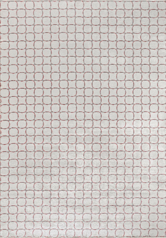 EQUINOX CHARCOAL - RED - ECRU RUG