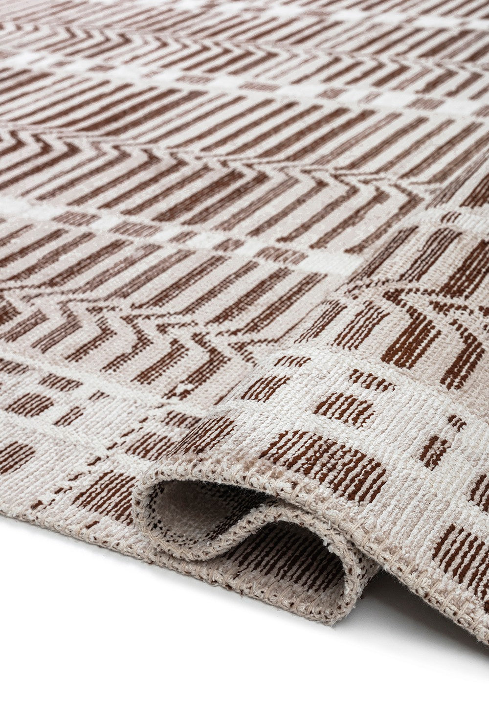 INCA DARK BROWN - STONE- ECRU RUG