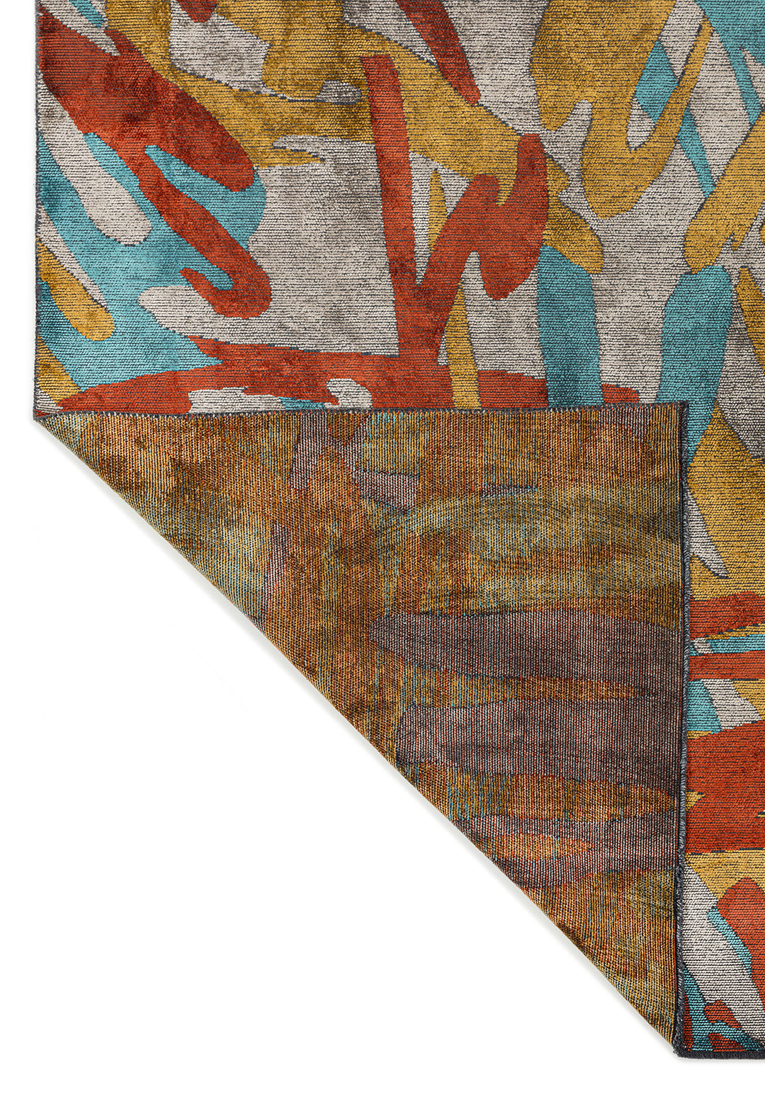 CARNIVAL DARK TERRA - TURQUOISE - MUSTARD - CREAM RUG