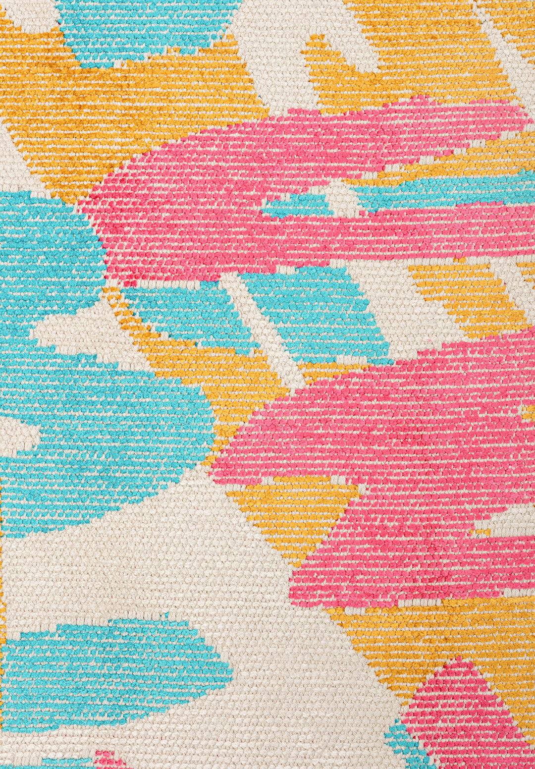 CARNIVAL PINK - TURQUOISE - GOLD - ECRU RUG
