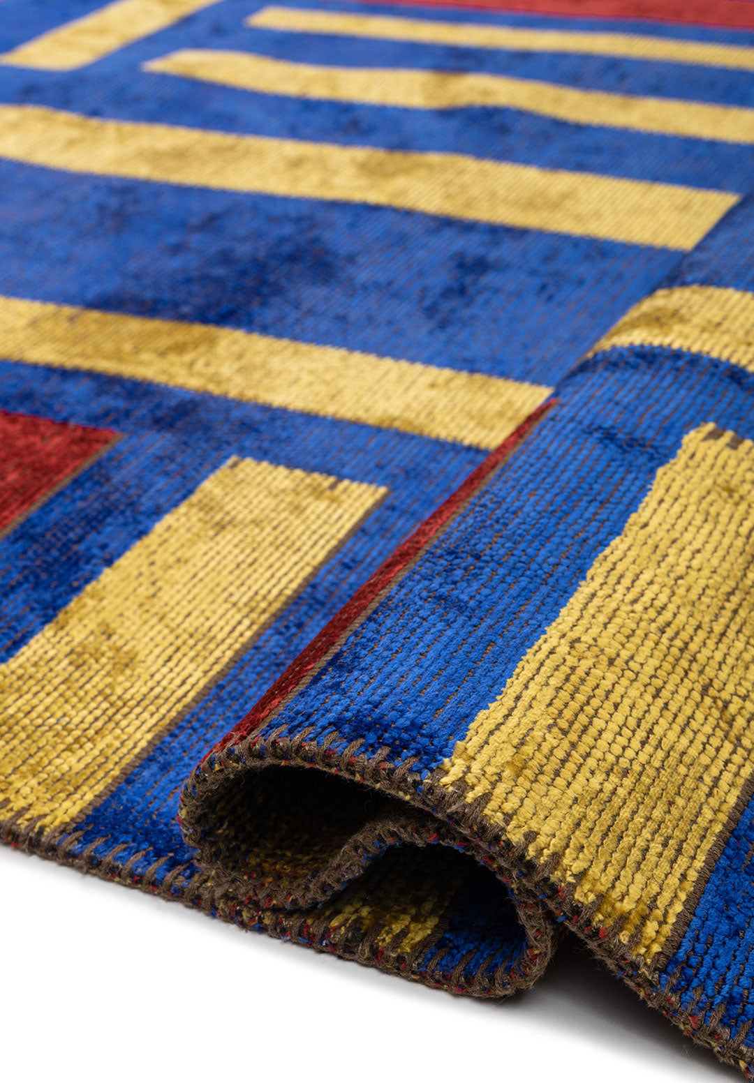 PARCEL RED - YELLOW - SAX BLUE  RUG