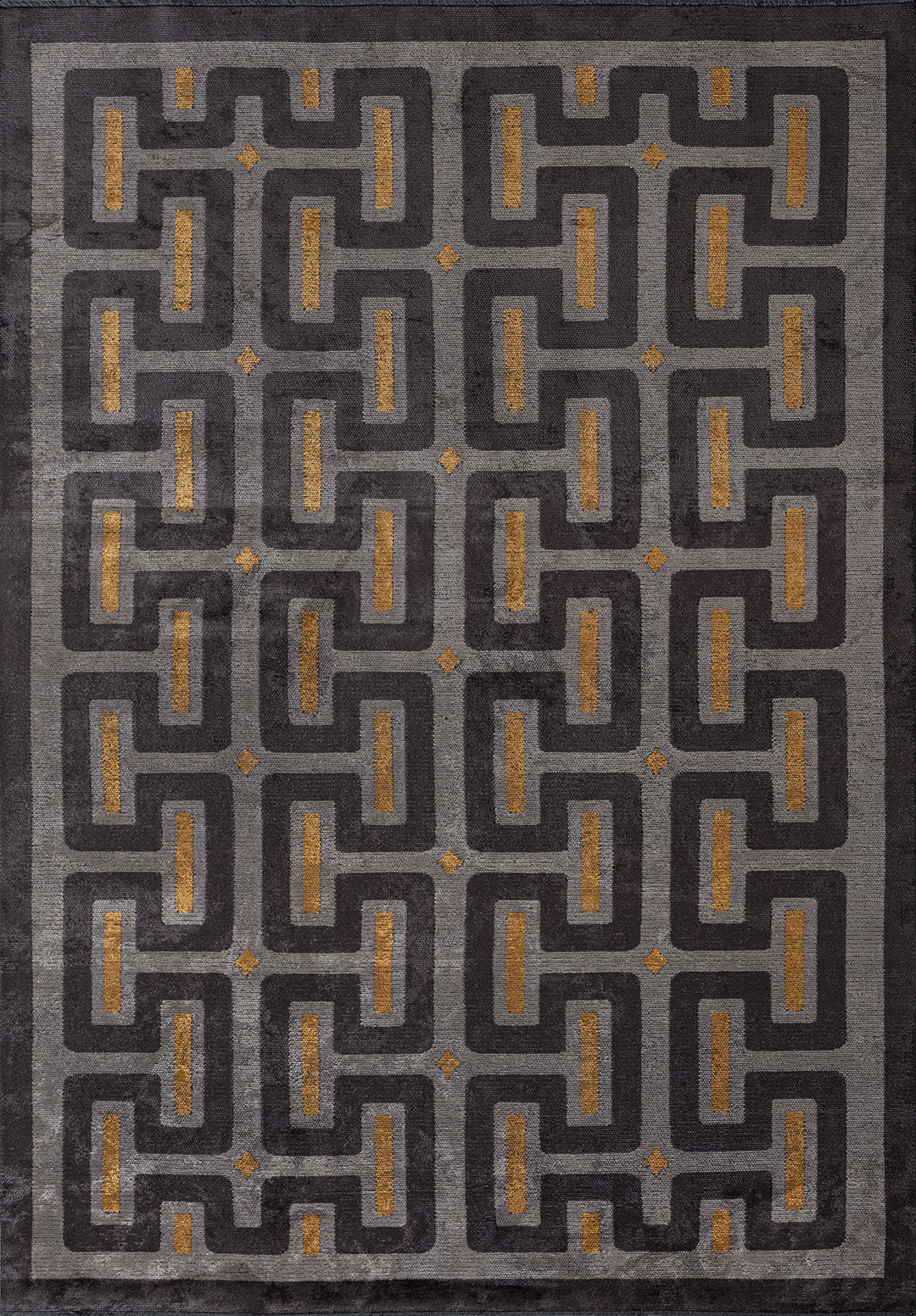 CHARM GREY - CHARCOAL - MUSTARD - RUG