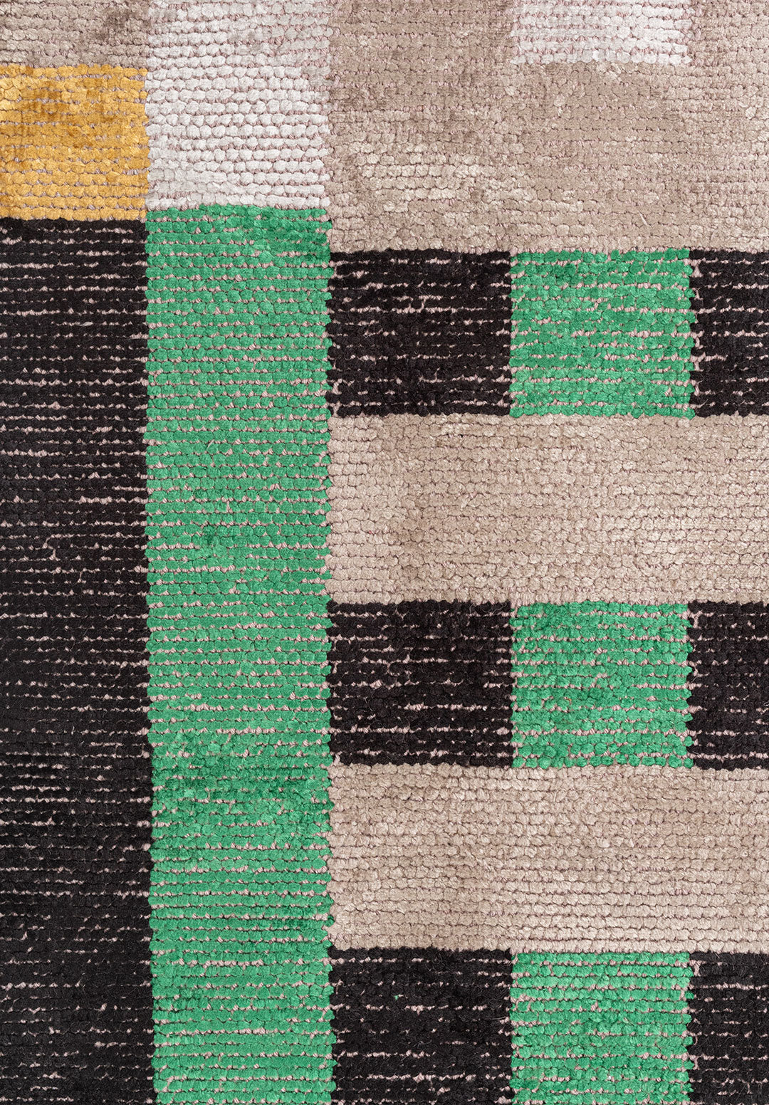 DECO BLACK - NOUGAT - GRSS GREEN - GOLD - BONE RUG
