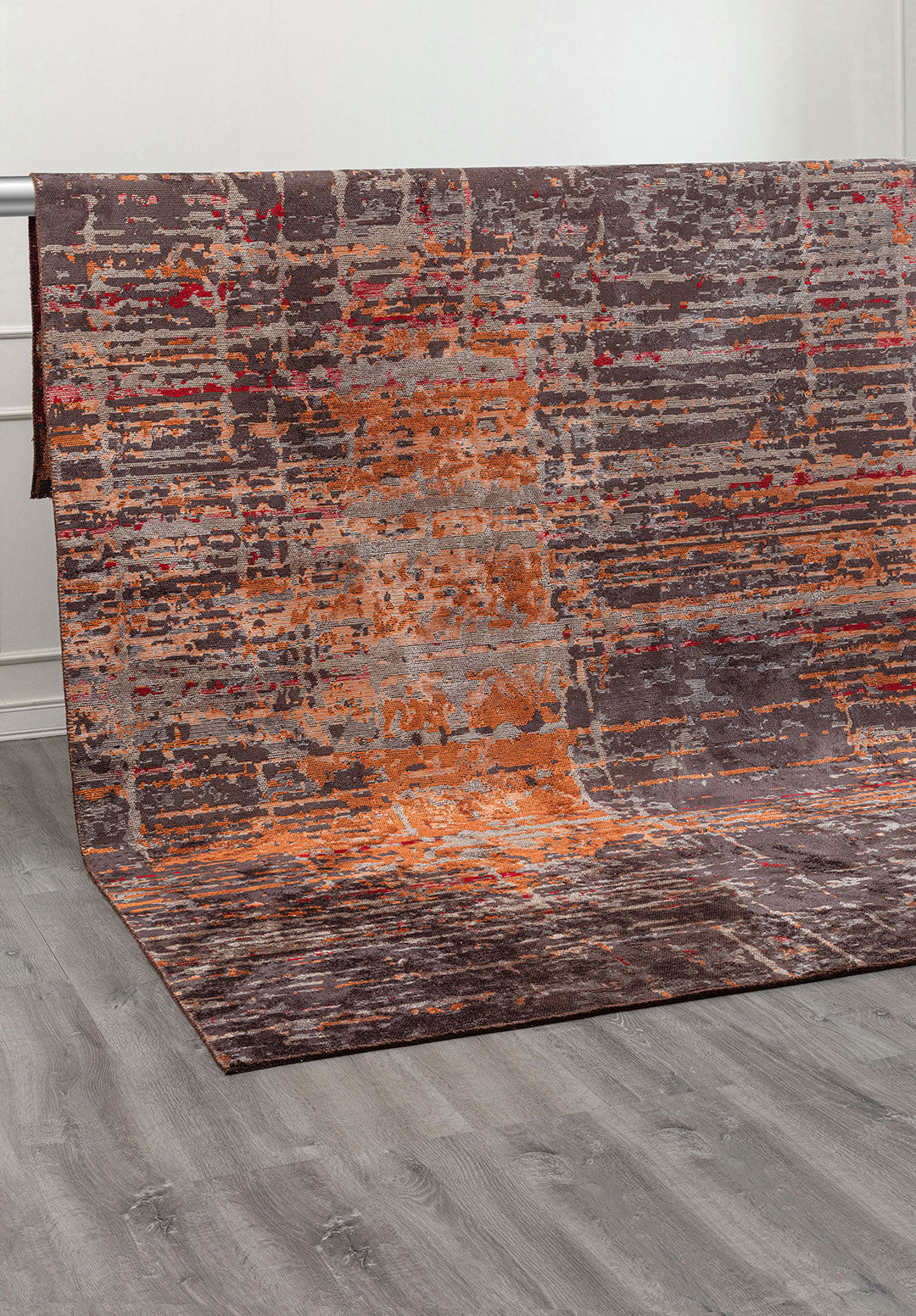 DAWN CHARCOAL - TERRA - RED - GREY RUG
