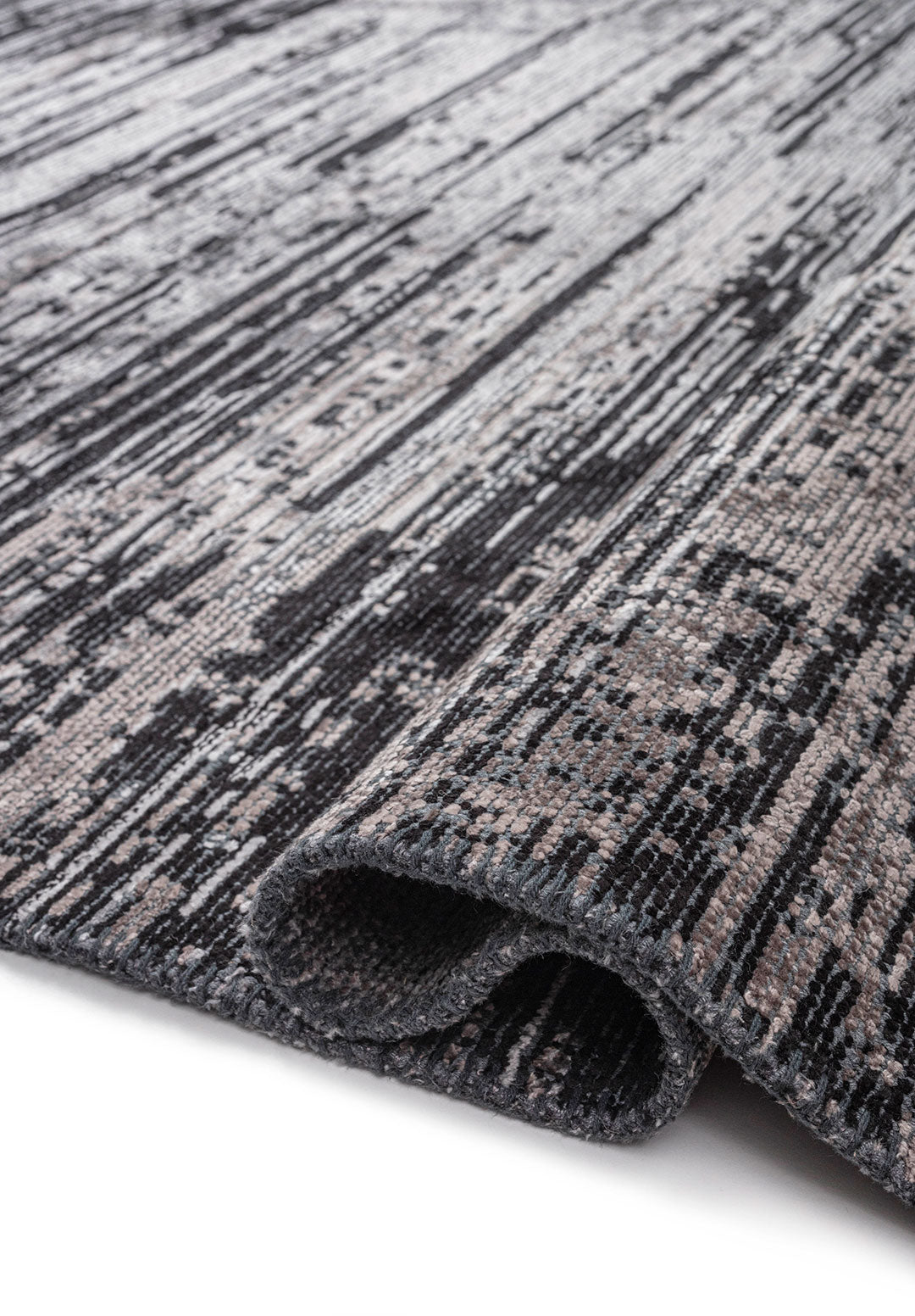 TWILIGHT BLACK - DARK GREY - LIGHT GREY RUG