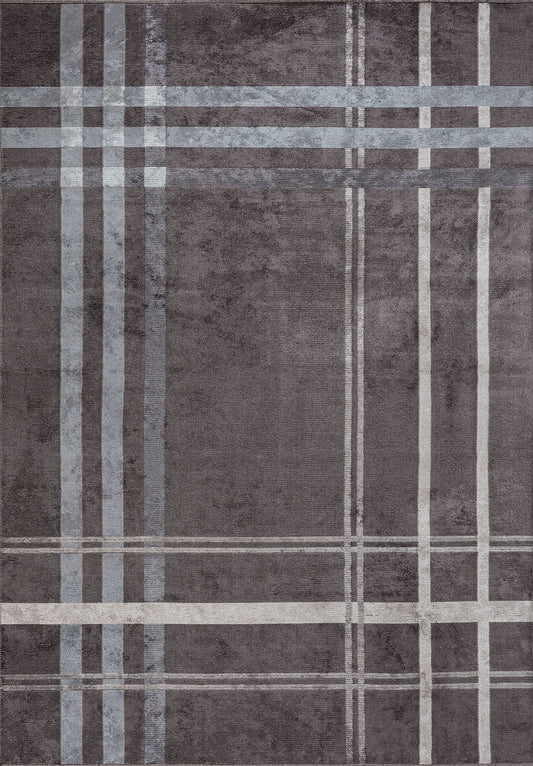 SCOTCH BLUE - BONE - CHARCOAL RUG