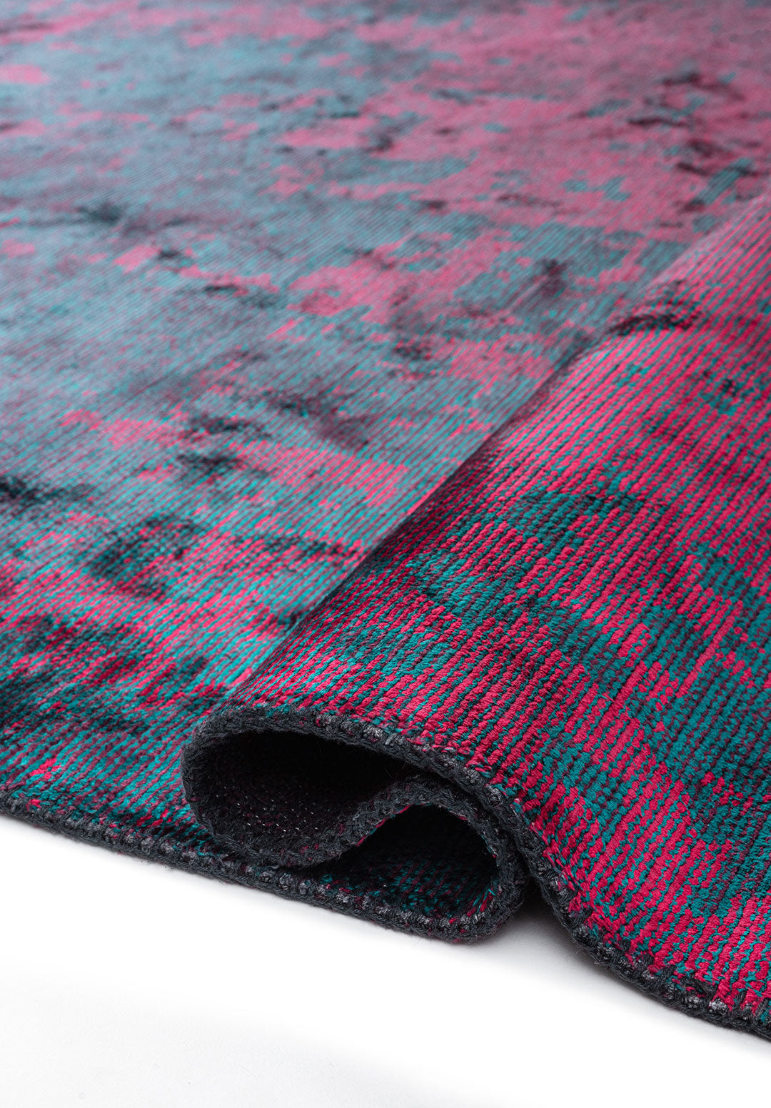 HORIZON DARK TURQUOISE - DARK DAMSON - MAGENTA RUG
