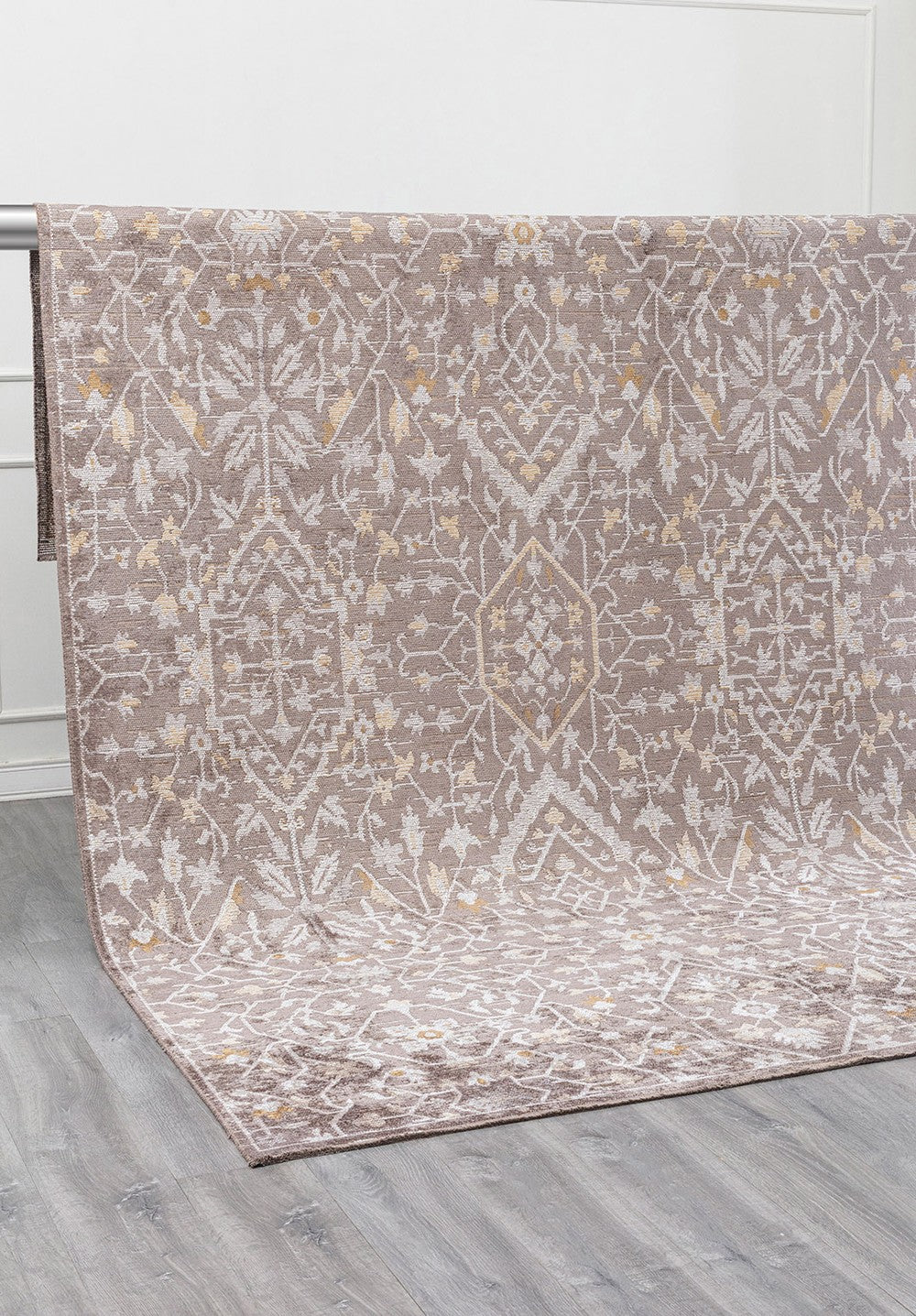 OPUS LIGHT BROWN - BONE - DARK GREY RUG