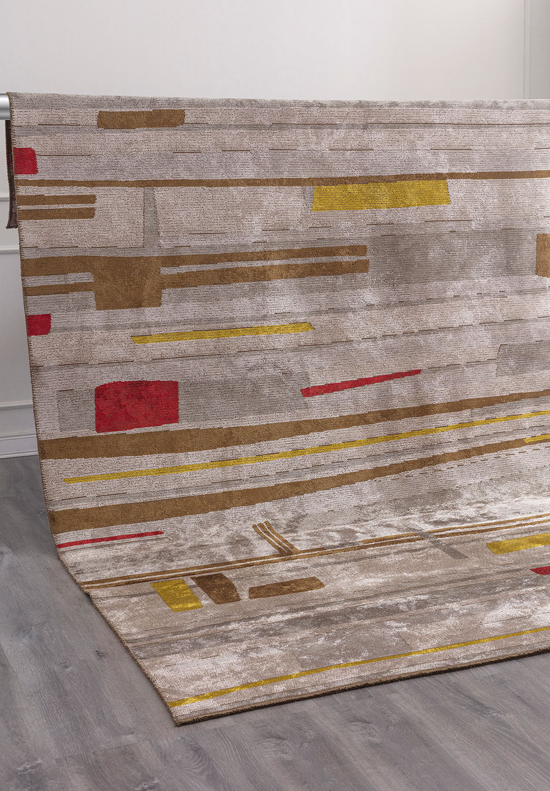 GLIDE LIGHT GREY - CACAO - YELLOW - RED - BONE - GREY RUG