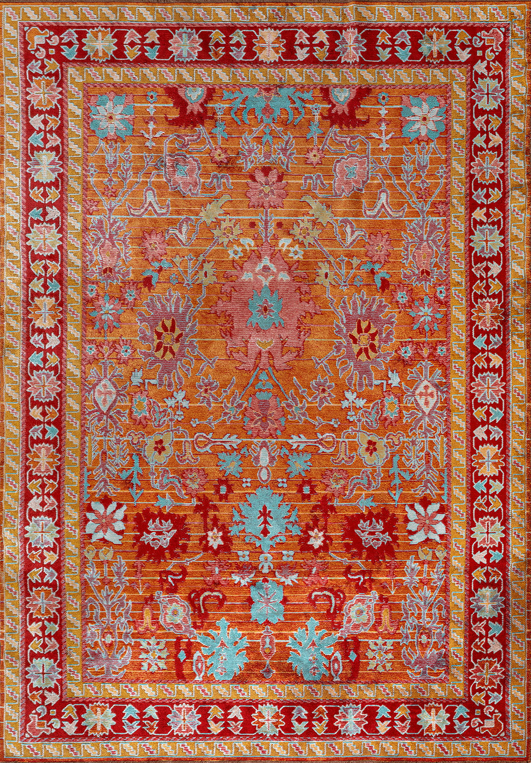 SPLENDOR BONE - MUSTARD - RED - TURQUOISE RUG
