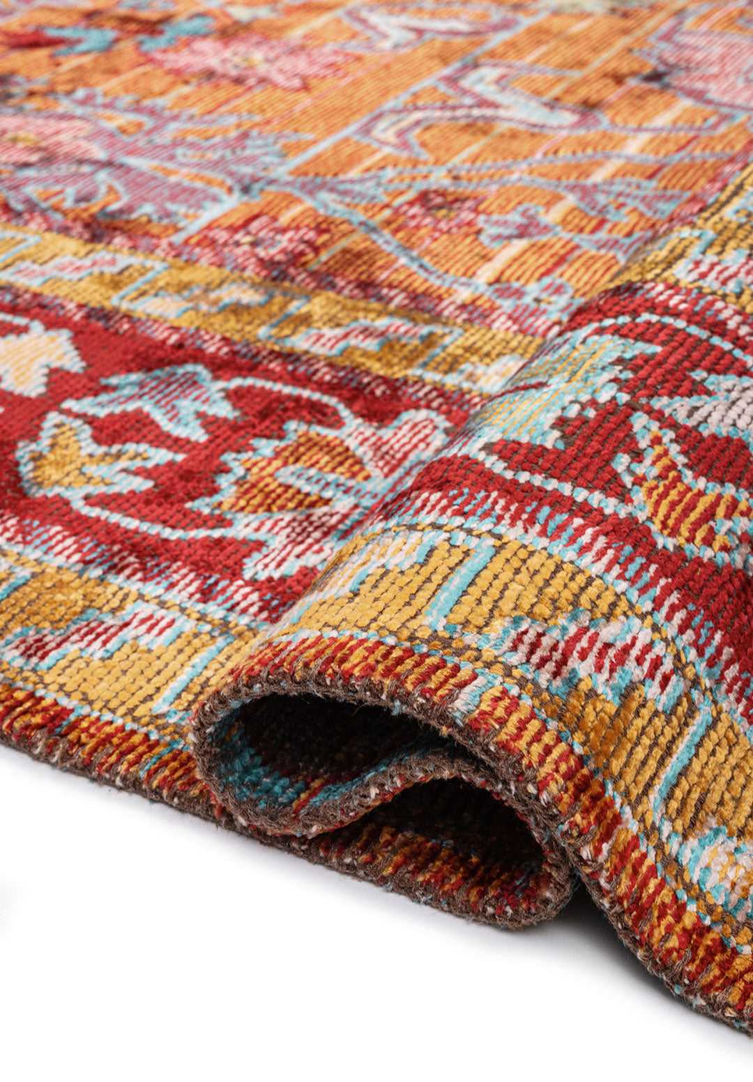 SPLENDOR BONE - MUSTARD - RED - TURQUOISE RUG
