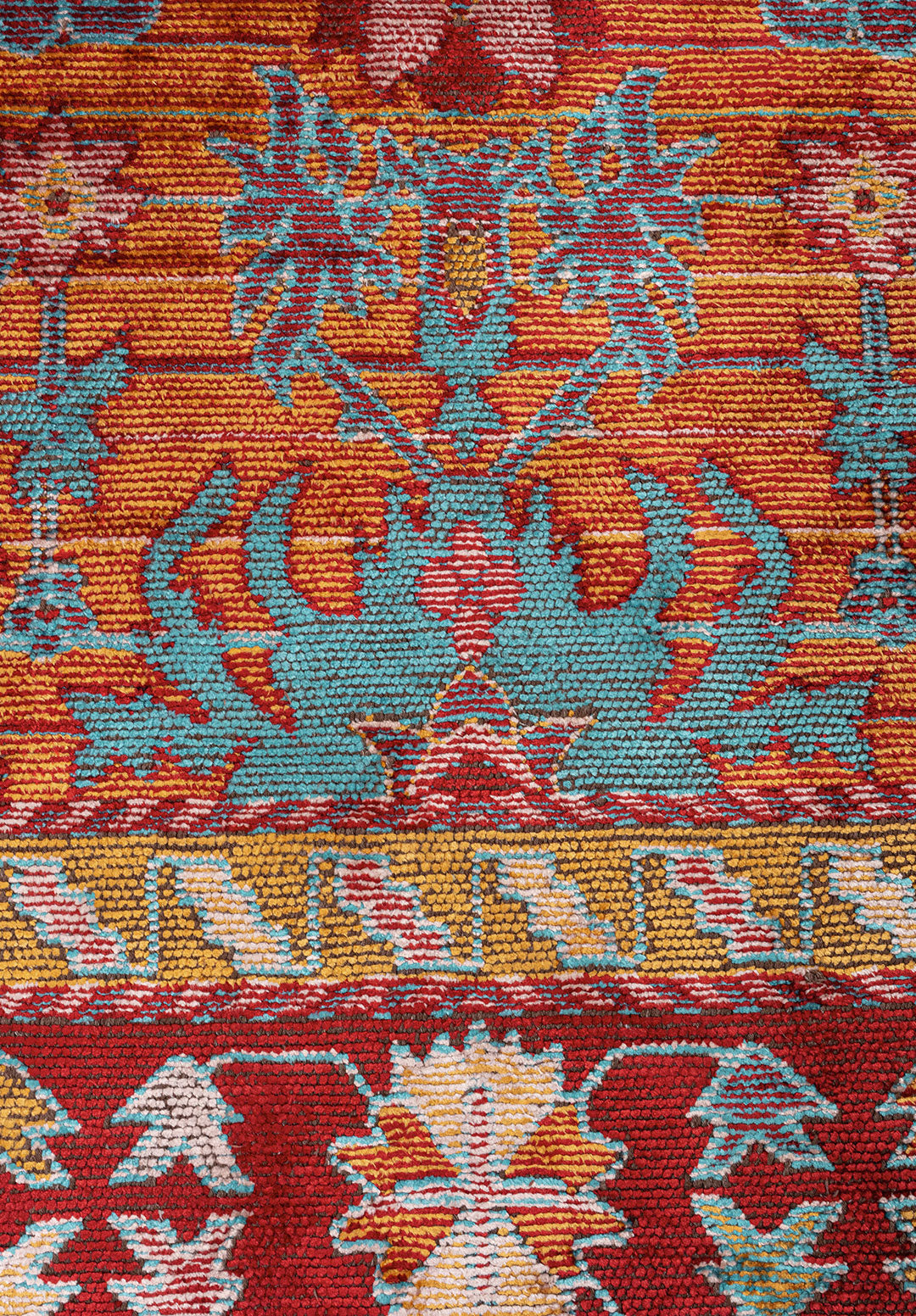 SPLENDOR BONE - MUSTARD - RED - TURQUOISE RUG