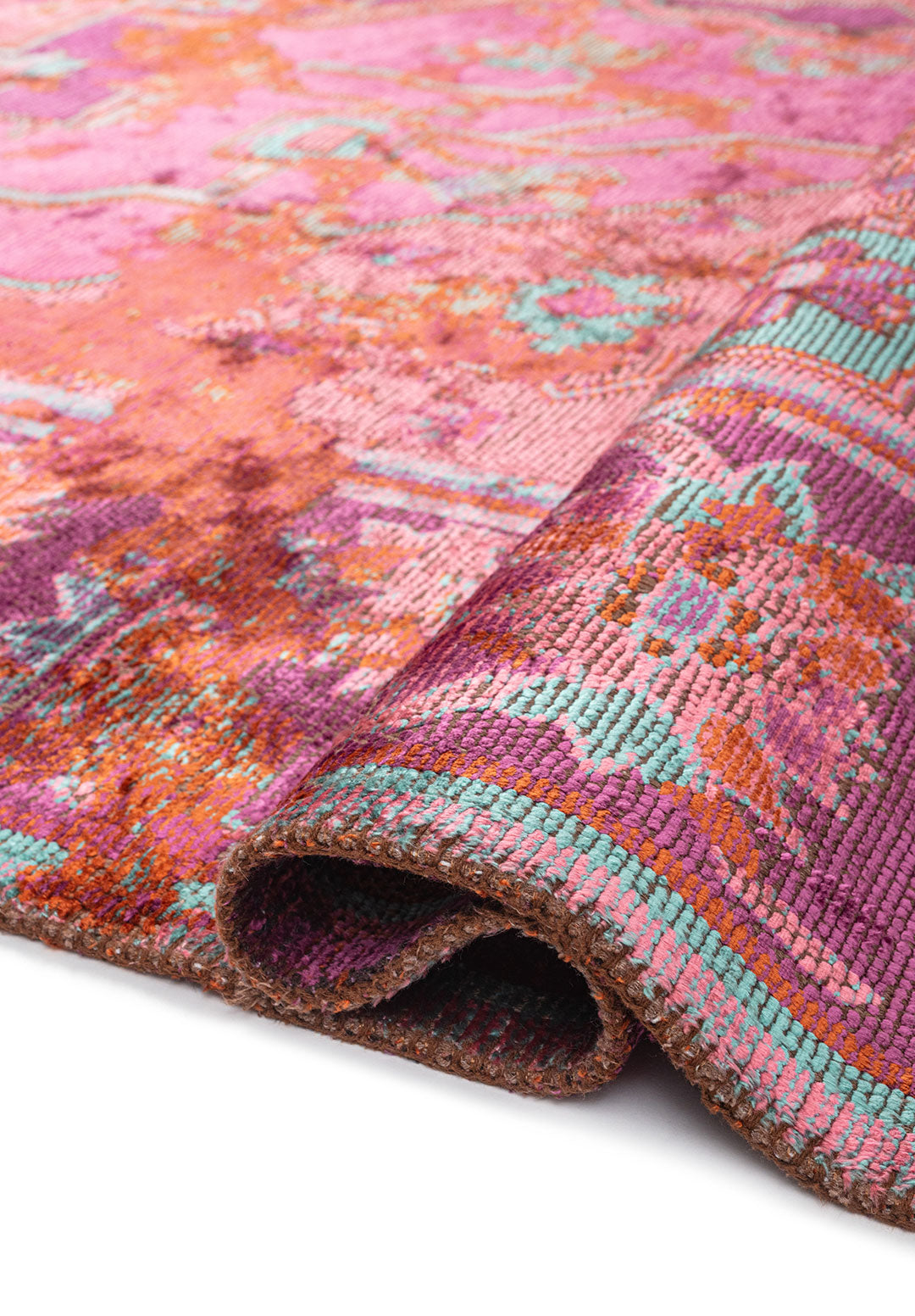 MONARCH ERA RUST - PURPLE - PINK - TURQUOISE RUG