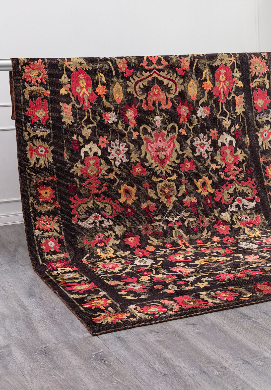 MAJESTY LIGHT CORAL - GREEN - FUSCHIA - BLACK - MUSTARD - ICE BLUE RUG