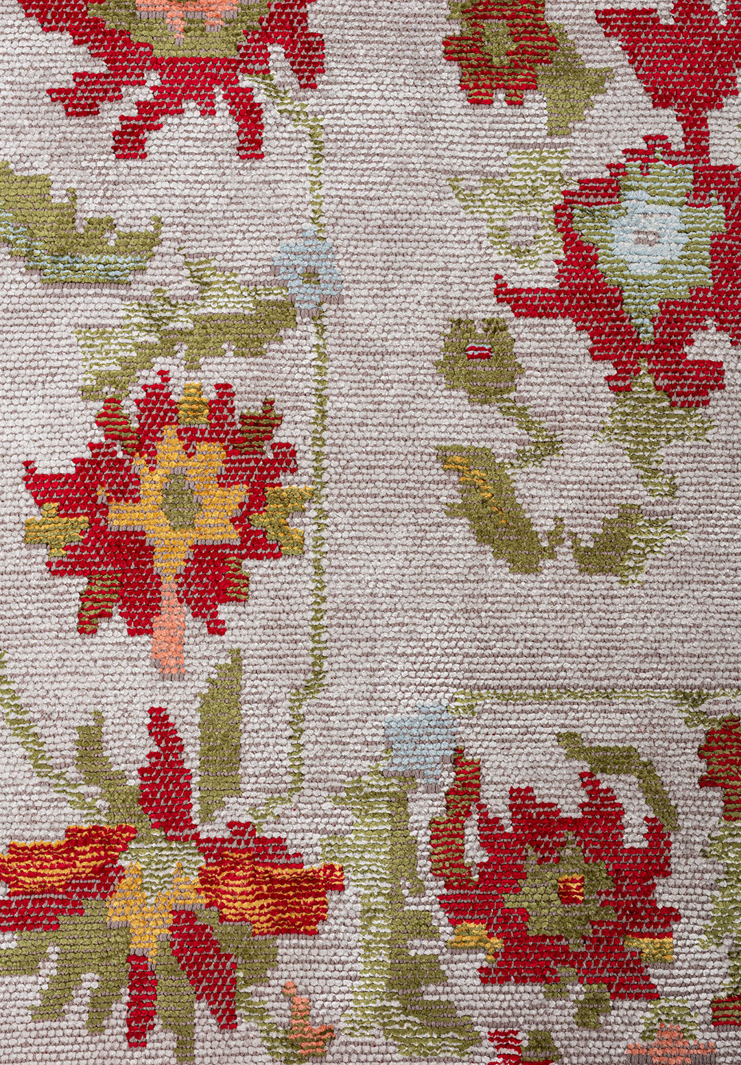MAJESTY LIGHT CORAL - GREEN - FUSCHIA - BONE - GOLD - ICE BLUE RUG
