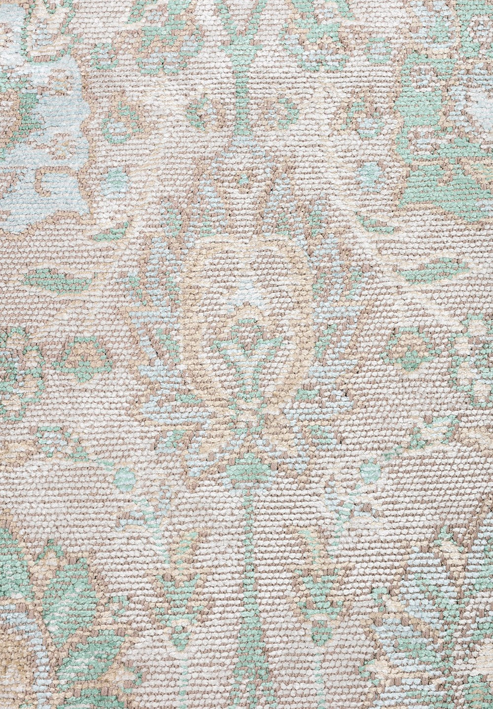 DAHLIA BONE - RIVER GREEN - ICE BLUE - BEIGE RUG