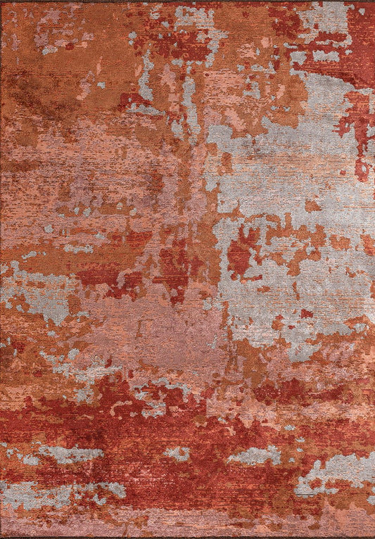 QUASAR LIGHT CORAL - LIGHT CREAM - DARK TERRA - TERRA RUG
