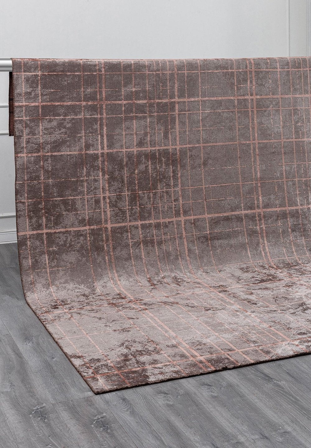 NEO LIGHT CORAL - DARK GREY RUG