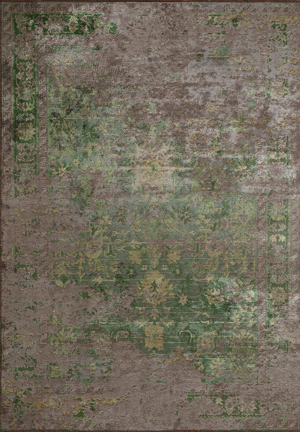 SPLENDOR ERA KHAKI - ANTHRACITE - FOREST GREEN - GREEN RUG
