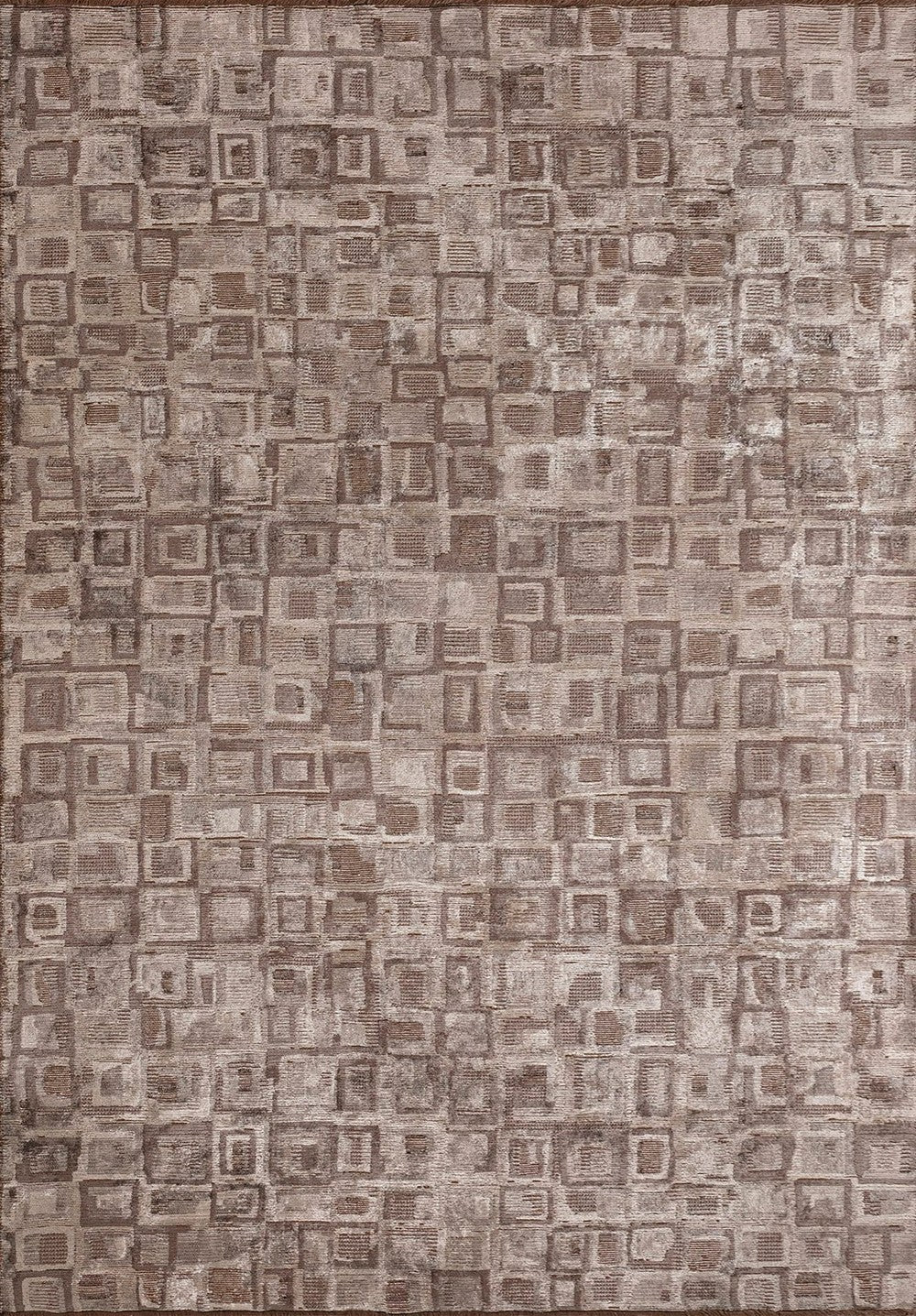 TRIBE DARK MINK - NOUGAT - STONE RUG