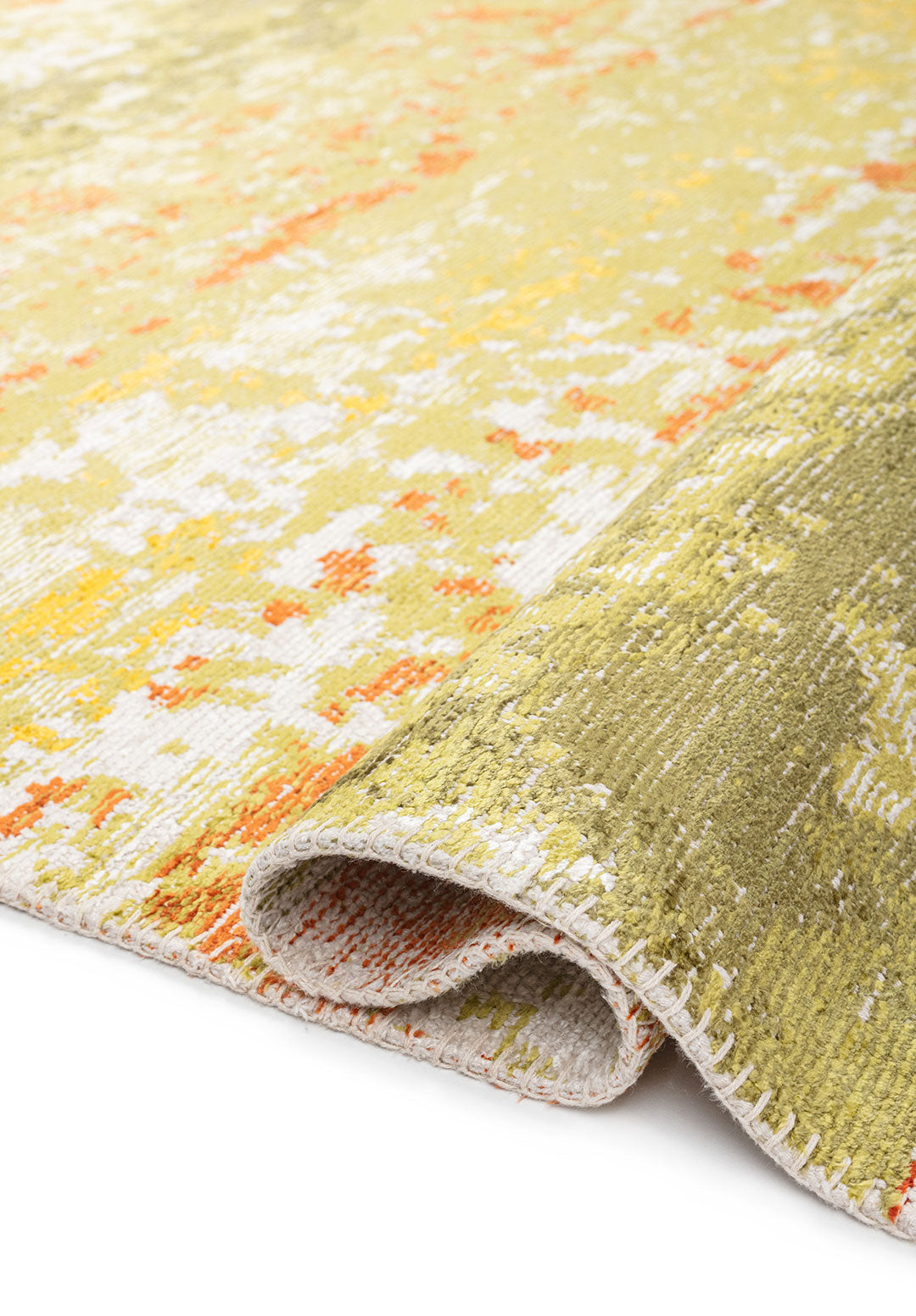 OASIS GREEN - RUST TERRA - YELLOW - LIGHT GREY - ECRU RUG