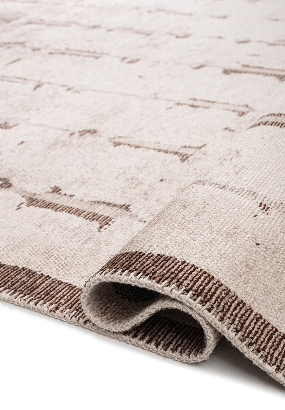 MAYA DARK BROWN - NOUGAT - STONE RUG