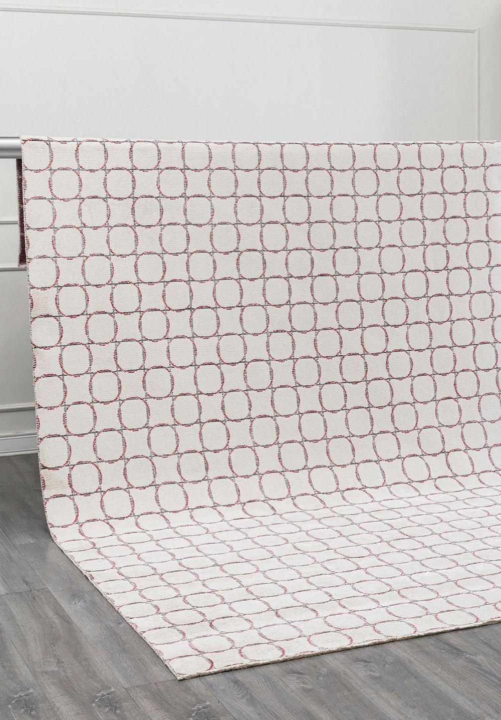 EQUINOX CHARCOAL - RED - ECRU RUG