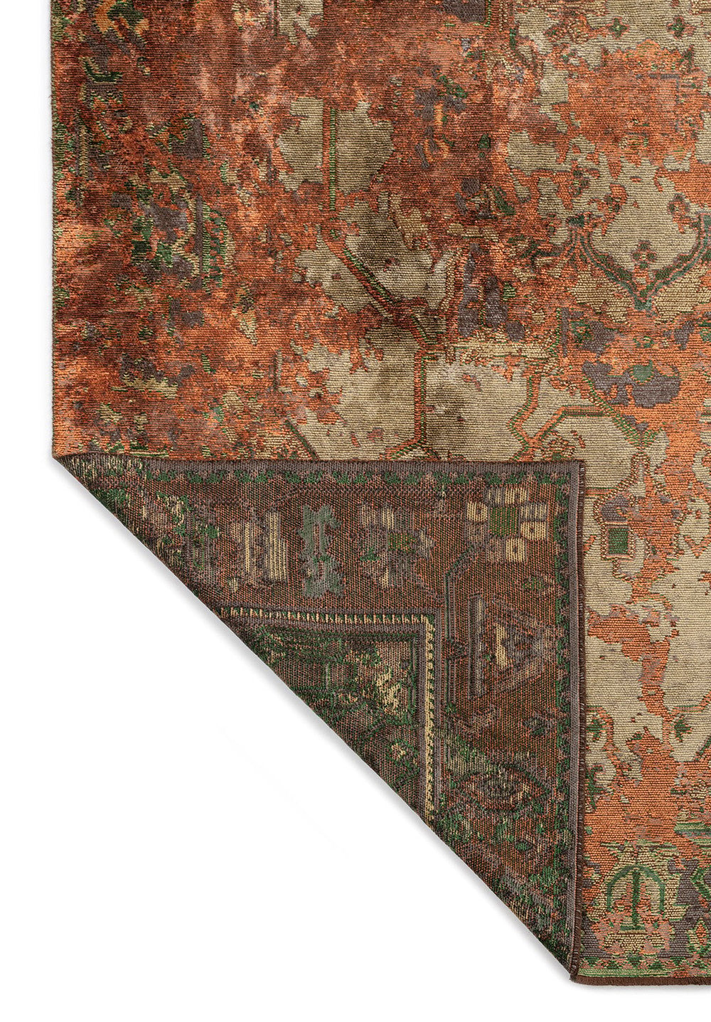 MONARCH ERA TERRA - ANTHRACITE - OLIVE GREEN - FOREST GREEN RUG