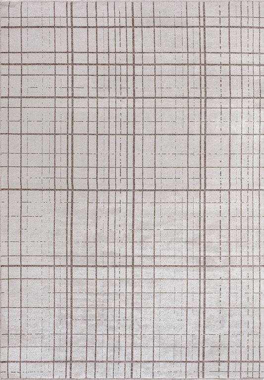 NEO DARK BROWN - ECRU RUG