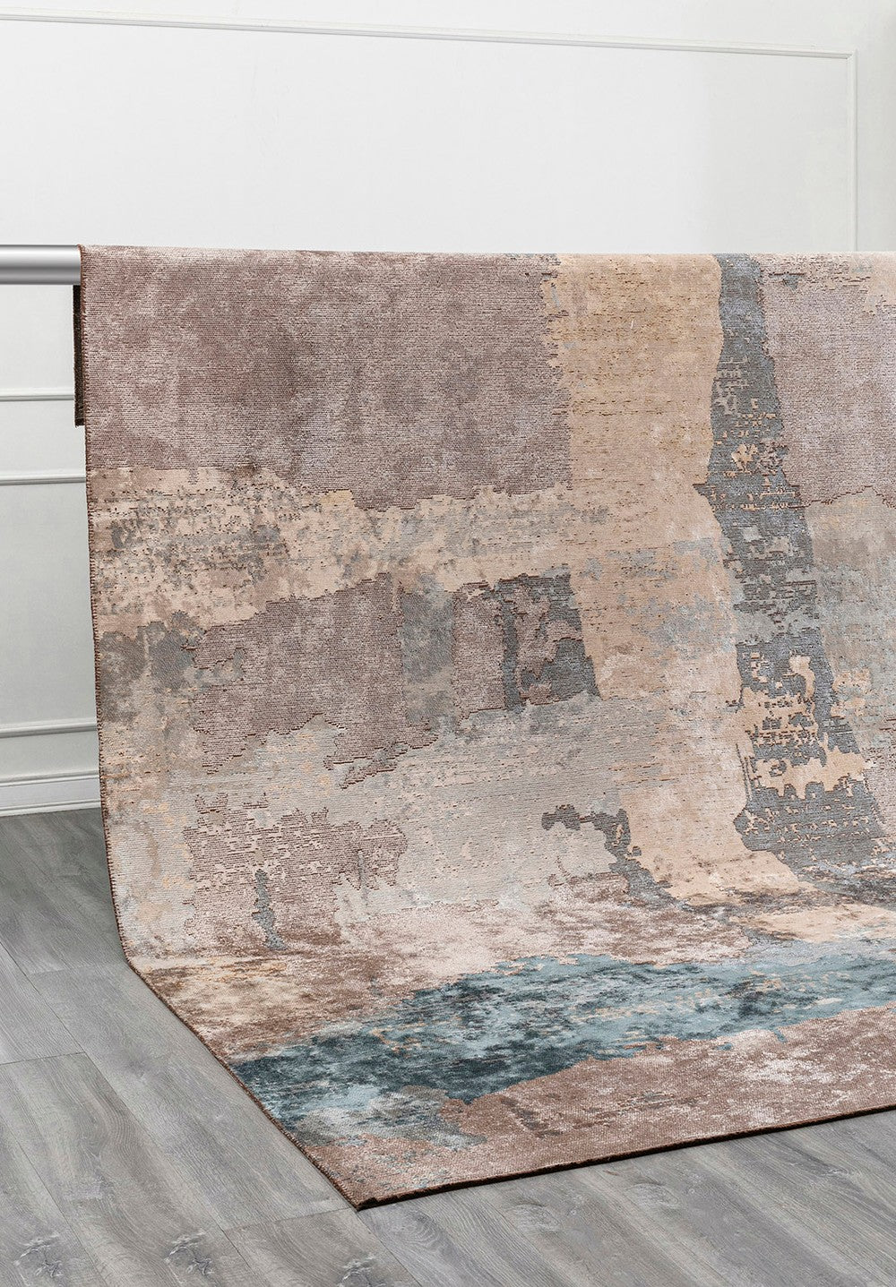 LUSH BLUE - DARK BEIGE - BEIGE - LIGHT GREY - LIGHT CREAM - PETROL RUG