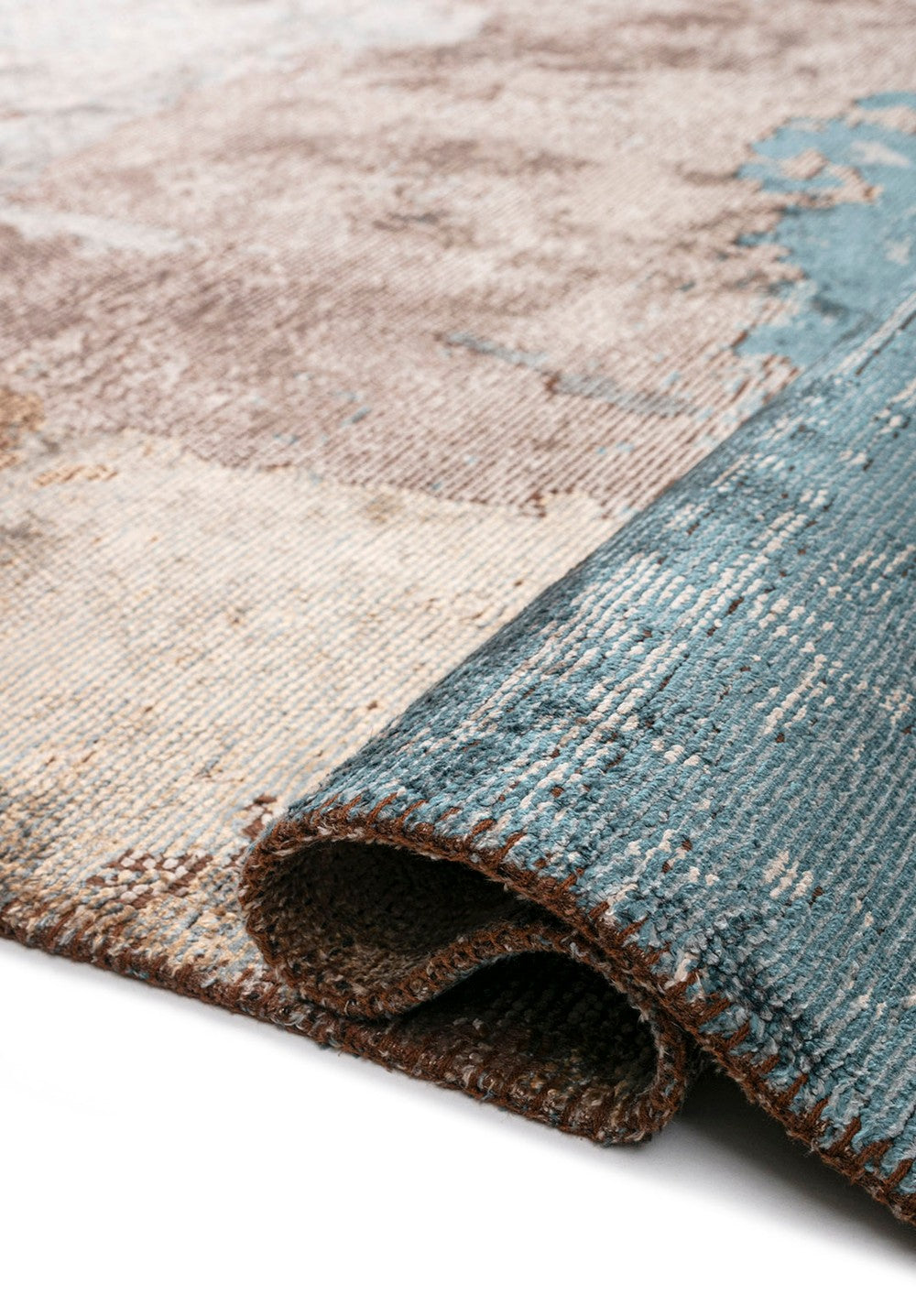 LUSH BLUE - DARK BEIGE - BEIGE - LIGHT GREY - LIGHT CREAM - PETROL RUG
