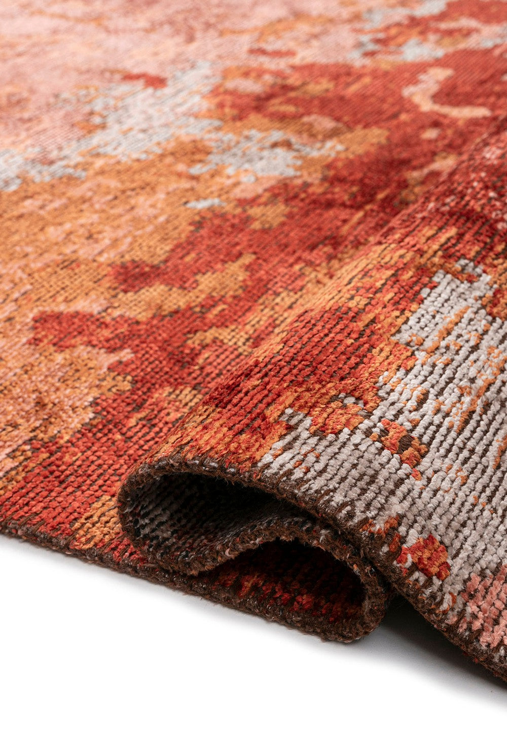 QUASAR LIGHT CORAL - LIGHT CREAM - DARK TERRA - TERRA RUG