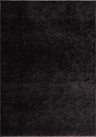 PLAIN BLACK (M) RUG