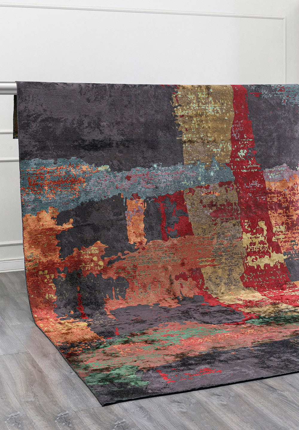 LUSH RED - YELLOW - TURQUOISE - CHARCOAL - GREEN - GRASS GREEN RUG