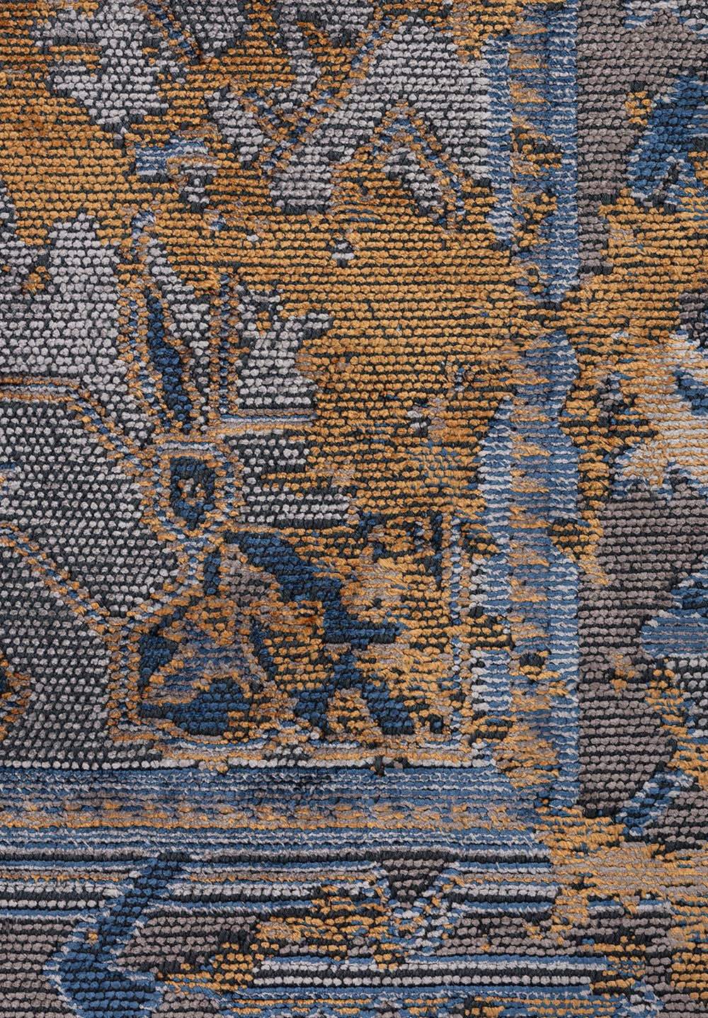 MONARCH ERA MUSTARD - DARK GREY - LIGHT GREY - NAVY BLUE RUG